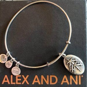 Alex and Ani - Seven Swords - Adjustable Bangle - Rafaelian Silver